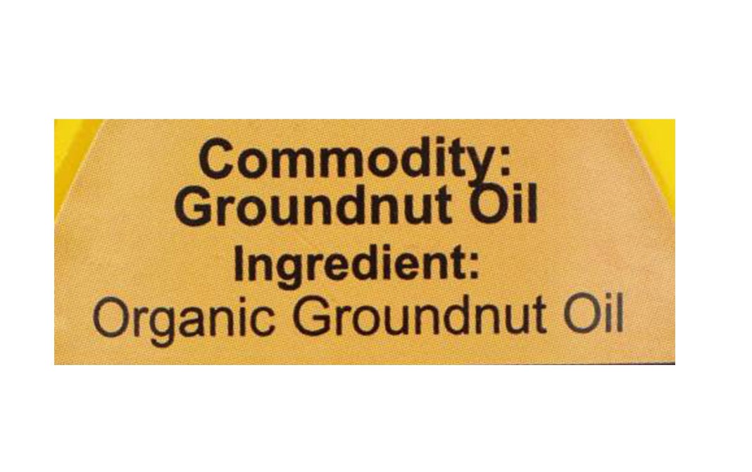 24 Mantra Organic Groundnut Oil   Plastic Bottle  1 litre